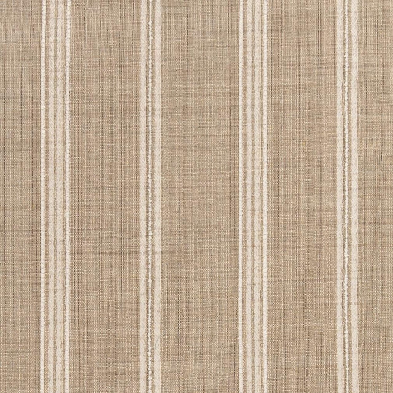 Natural Stain Resistant Performance Pet Friendly Stripe Woven Pattern Upholstery Fabric by The Yard - SKU: Alicia Sand